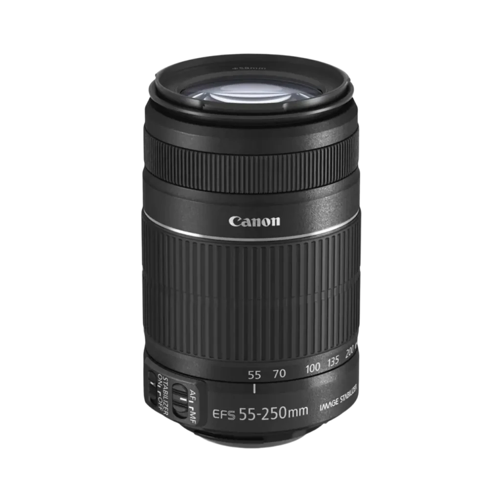 Canon 55 250mm DSLR Camera Lens Pre owned 1 2