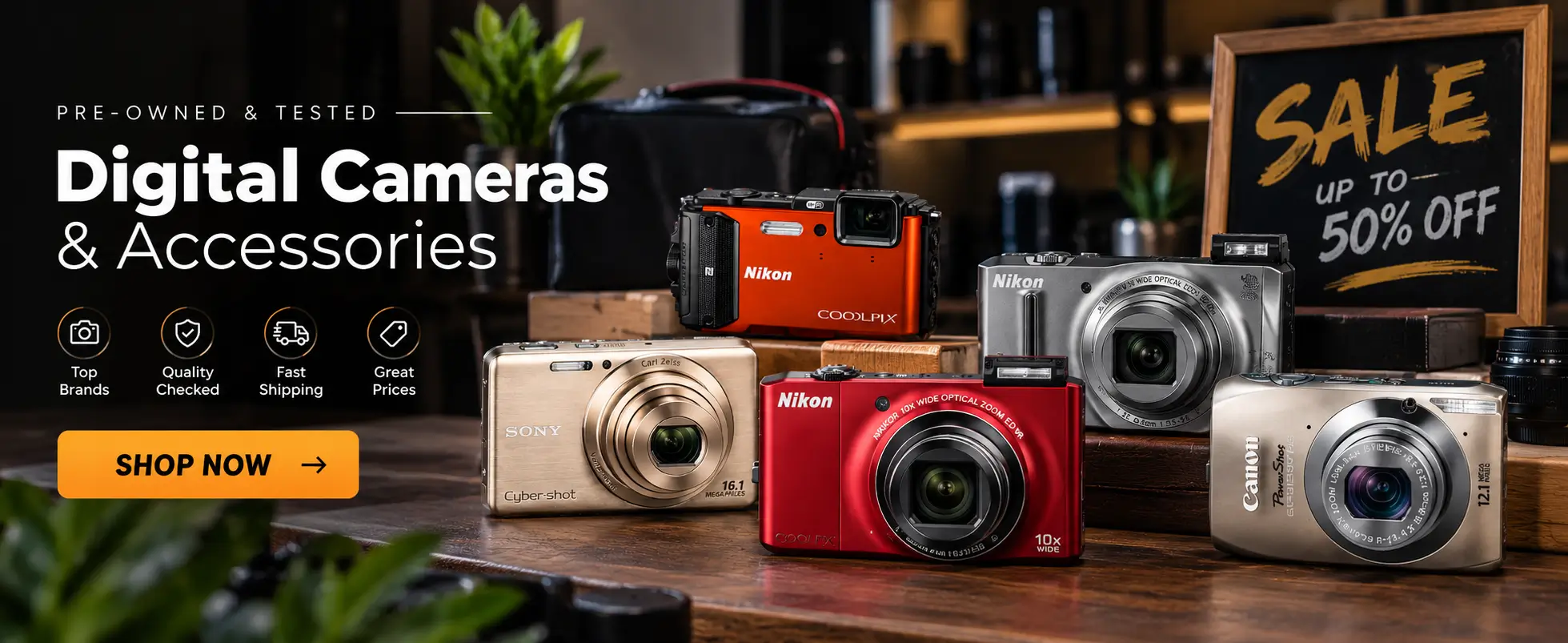 Digital Cameras & Accessories - Up to 50% Off